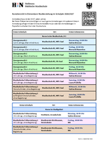 Kurse der musikalischen Früherziehung im Schuljahr 2026/2027
