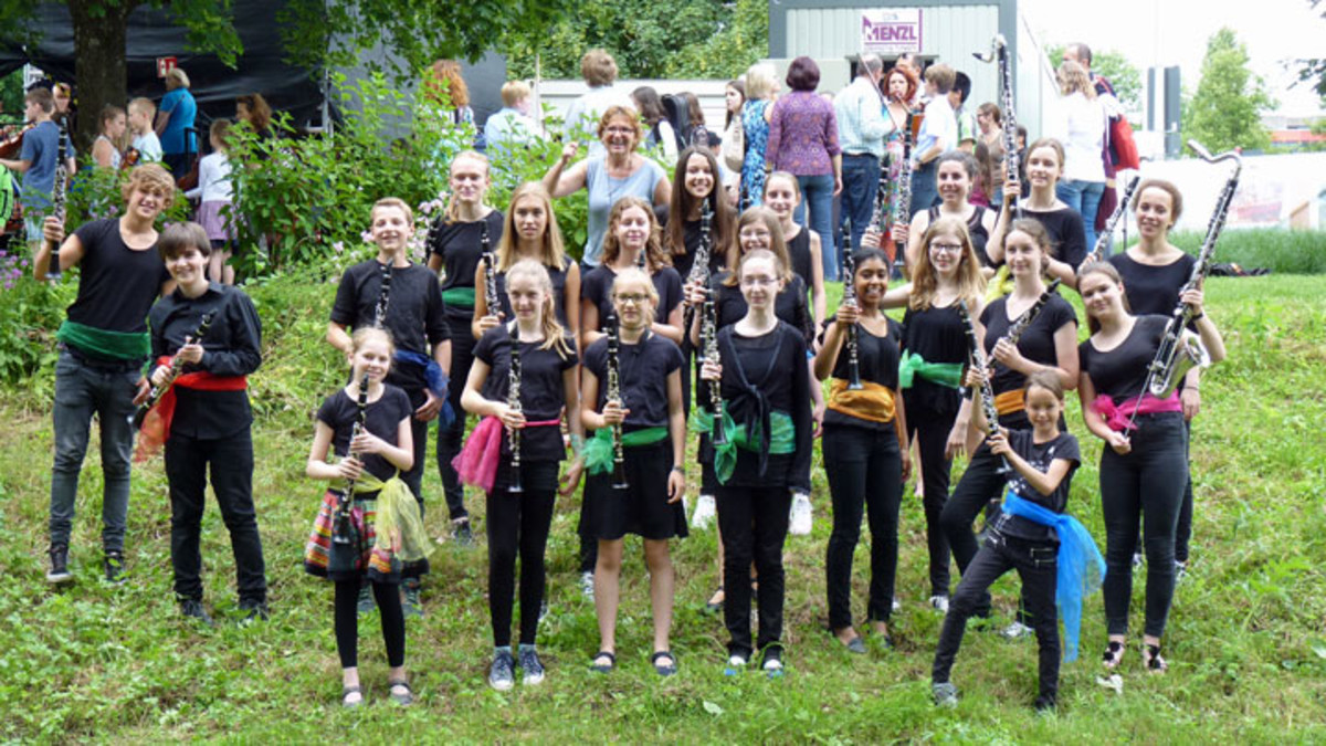 Klarinettenschüler und -schülerinnen